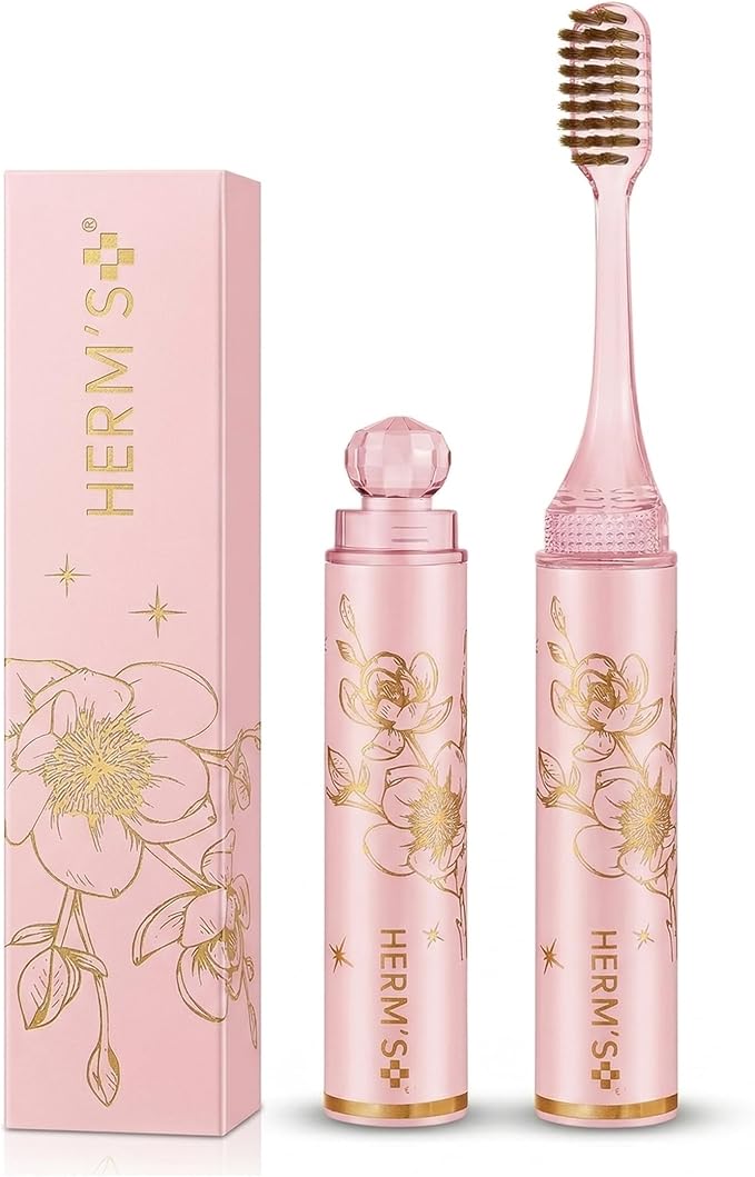 HERM’S Premium Portable Travel Toothbrush