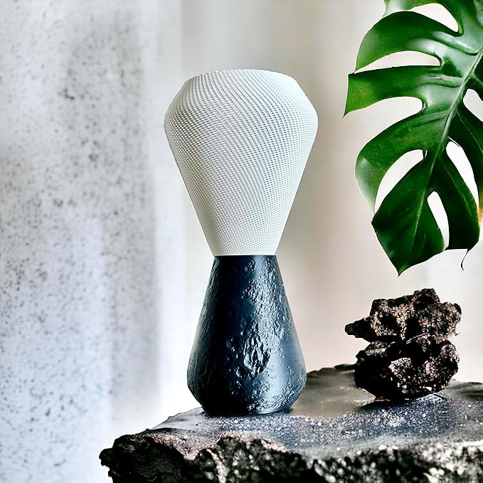 stone textured desk lamp