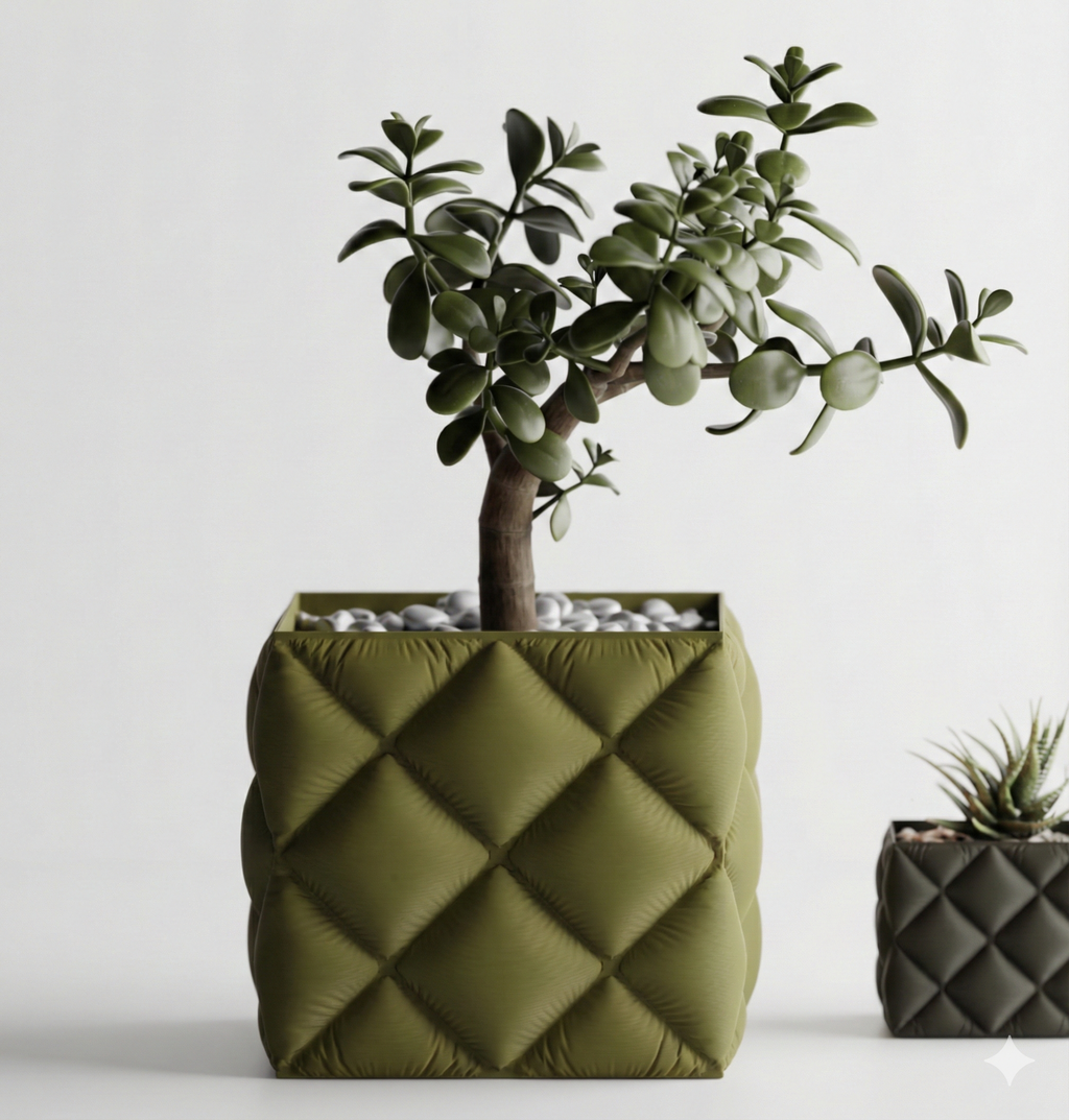 Puffer Style Plant Pot