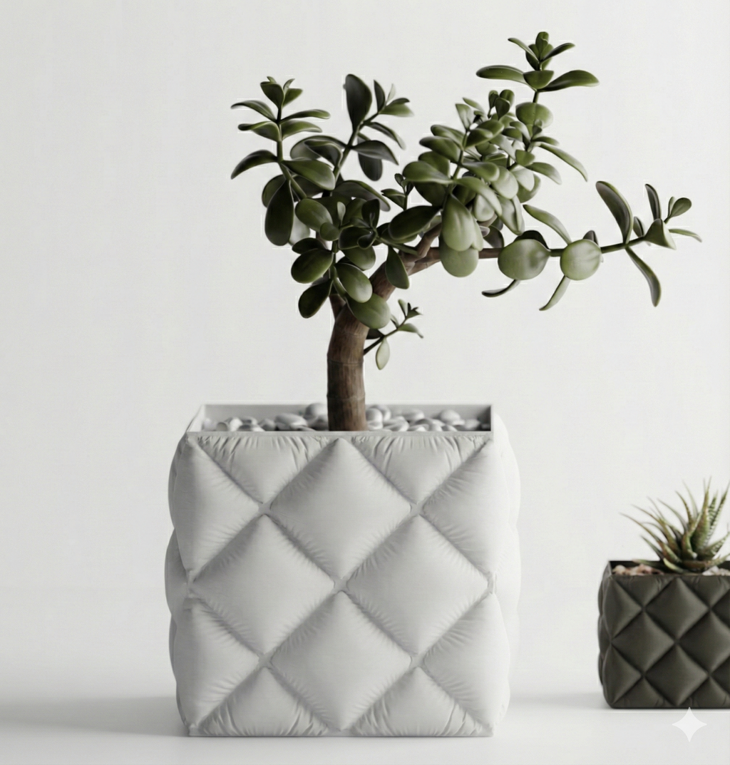 Puffer Style Plant Pot