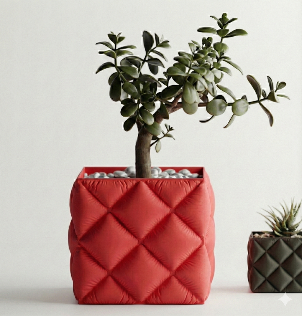 Puffer Style Plant Pot