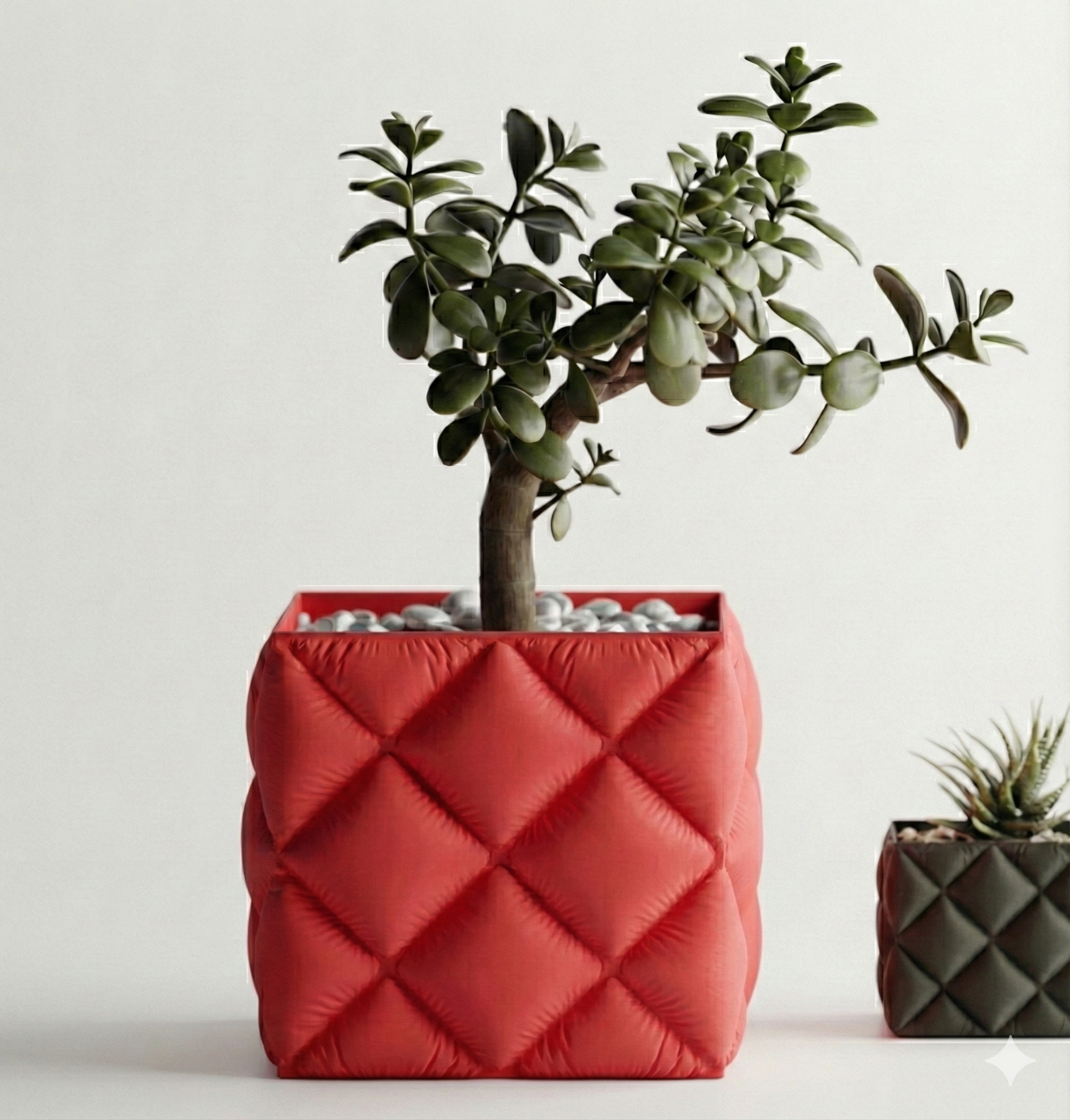 Puffer Style Plant Pot