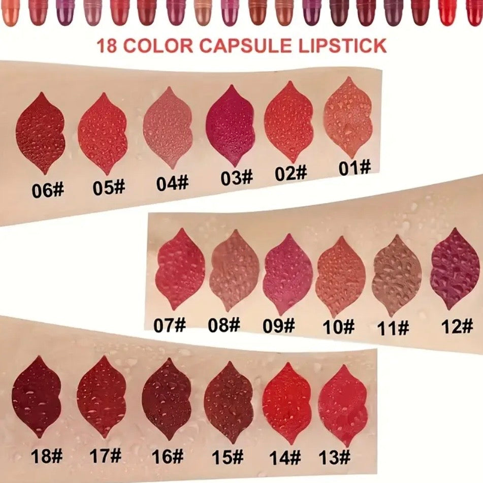 Magic Casa 18 Pcs Mini Capsule Lipstick Set