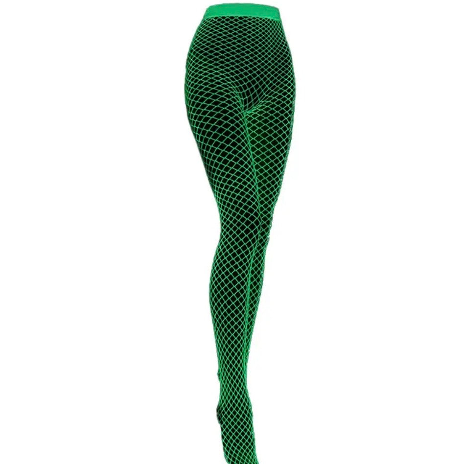 Glow-in-the-Dark Fishnet Tights