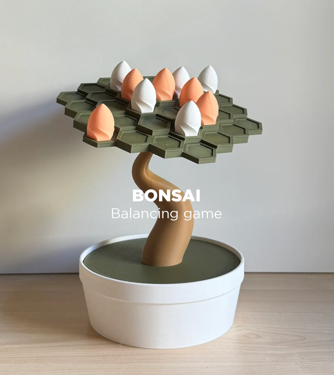 Bonsai, balancing table top puzzle game.
