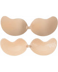 Adhesive Bra for Women, Backless and Strapless, Seamless Self-Adhesive Silicone Nipple Covers