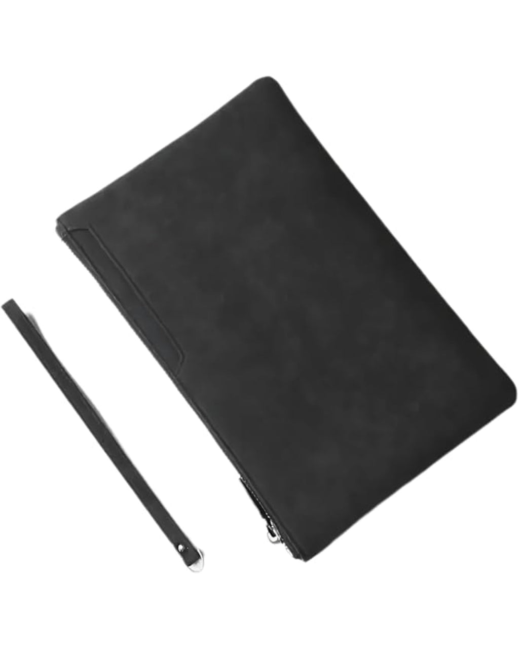 Men’s Slim Suede Clutch Bag (Black)