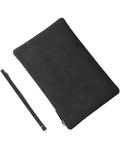 Men’s Slim Suede Clutch Bag (Black)