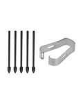 Touch Stylus S Pen Tips Replacement Nibs With Clip For Galaxy S24 S24 Ultra Tab S9 S9U S9FE S Pencil Metal Spare Nib (5 pcs)
