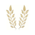 Metal Leaf Brooch Collar Pin