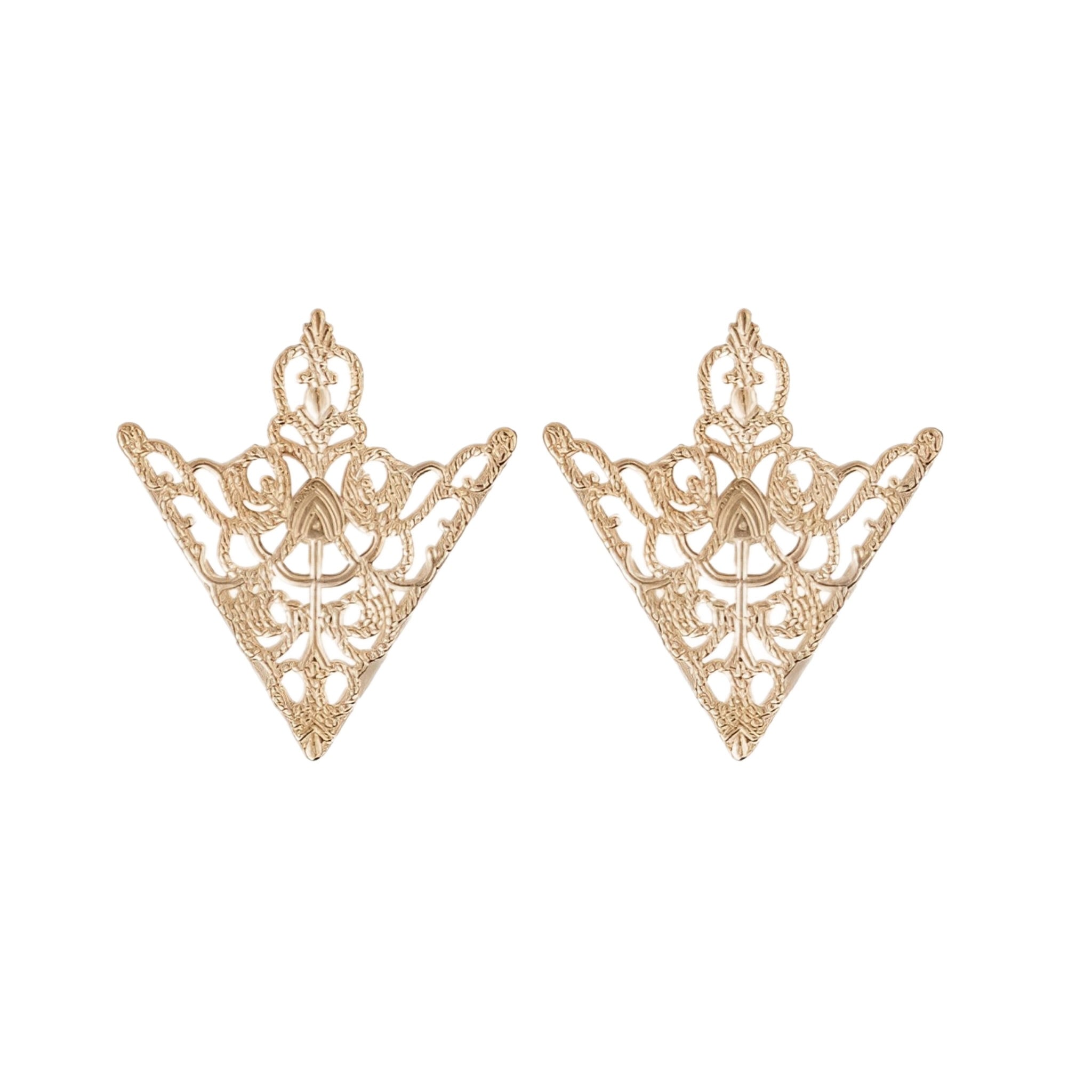 Triangle Brooch Collar Pin