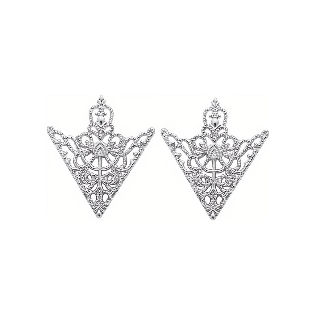 Triangle Brooch Collar Pin
