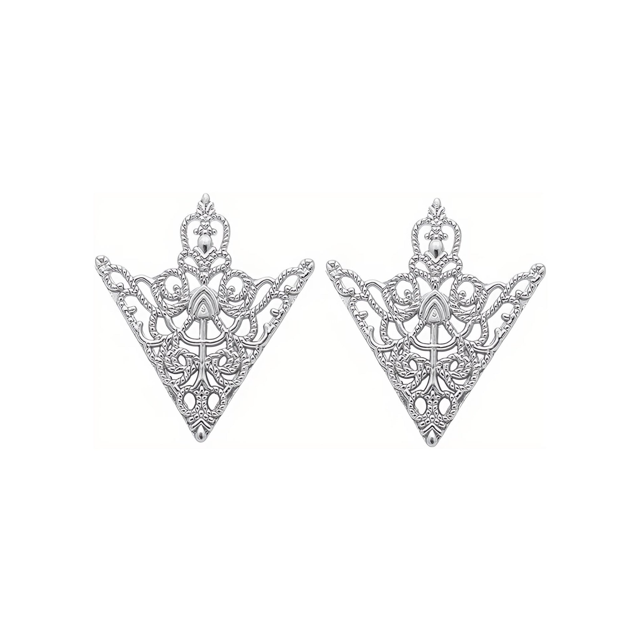 Triangle Brooch Collar Pin