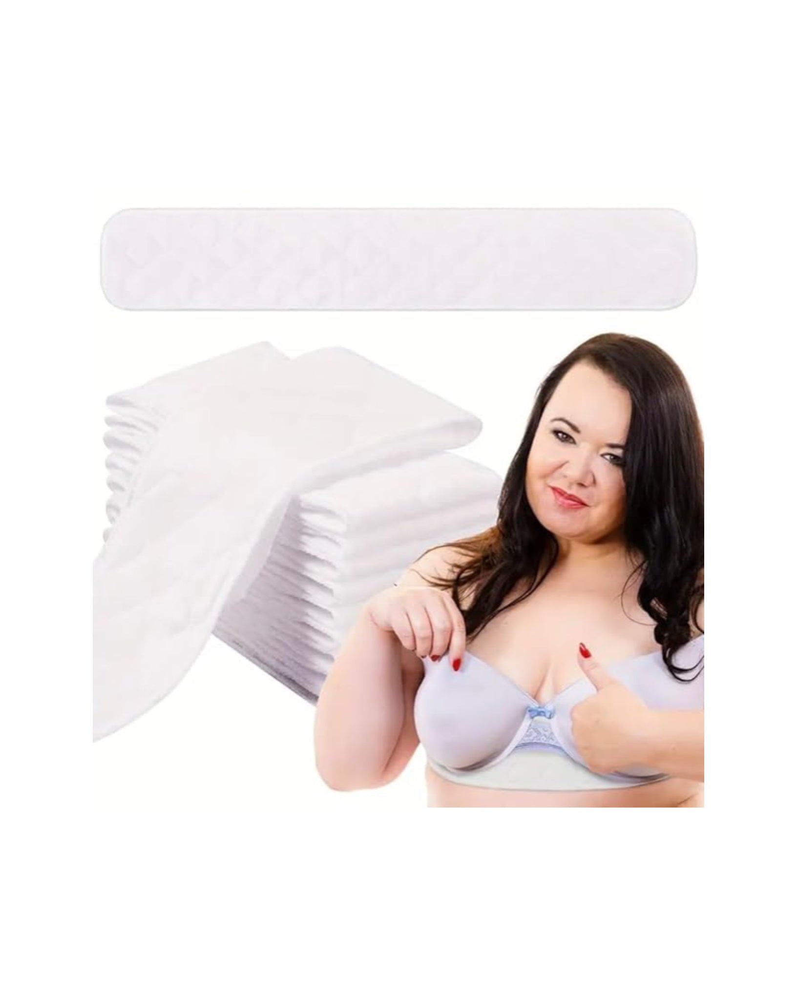 Thick Women's Sweat-Absorbing cotton Bra Pads (2 pcs)