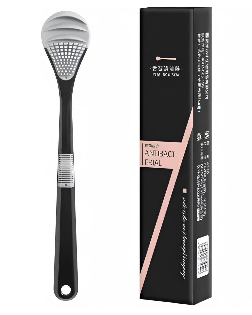 Tongue Cleaner Brush Reusable Oral Cleaning Scraper