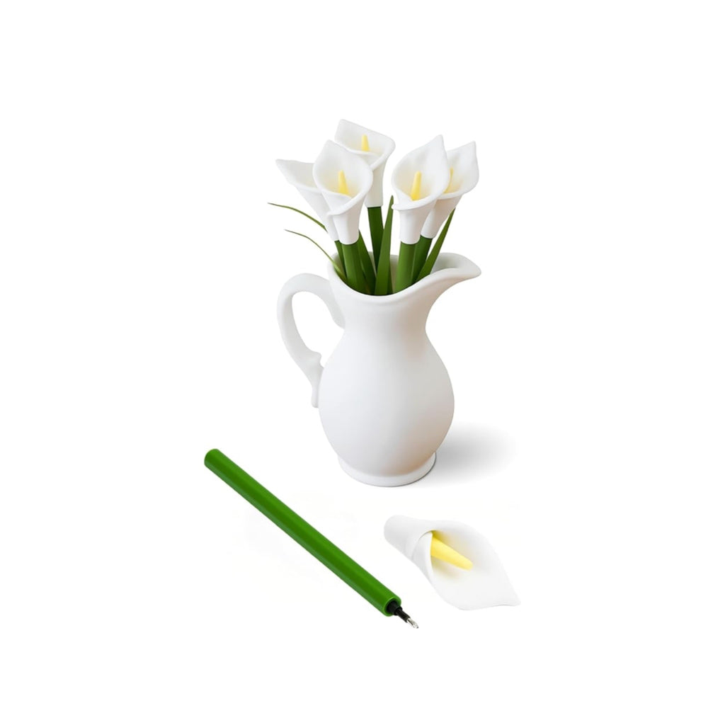 Calla Lily Flower Pens with Vase