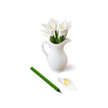 Calla Lily Flower Pens with Vase